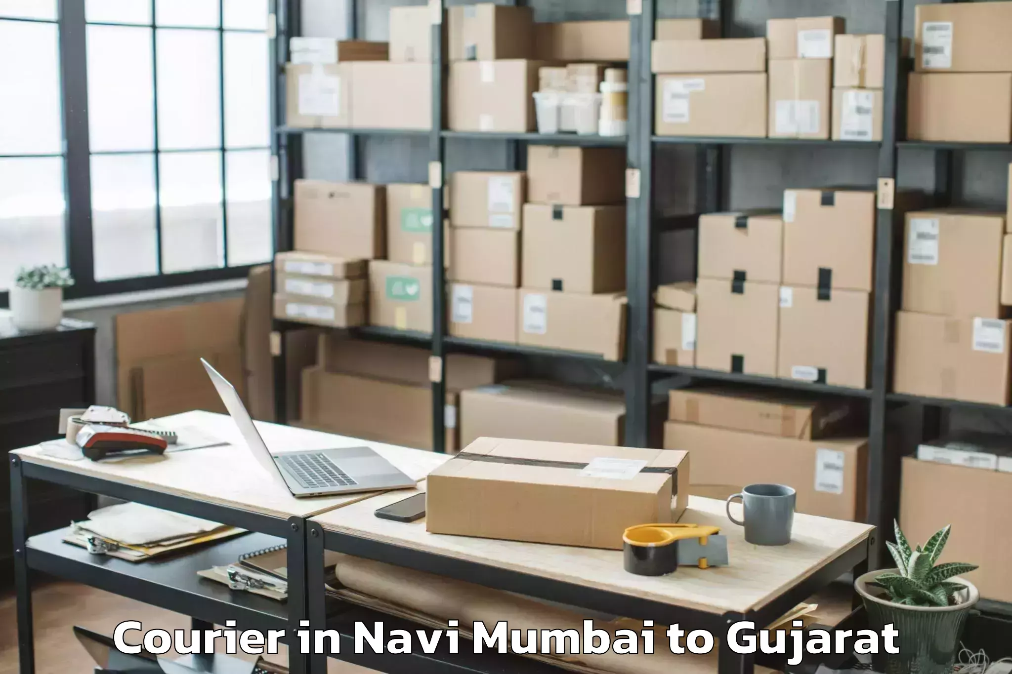 Efficient Navi Mumbai to Ahmedabad Airport Amd Courier